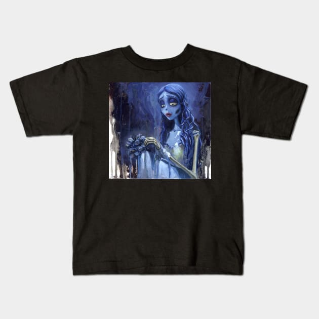 Ansekenamun- Corpse Bride Tim Burton Kids T-Shirt by Ansekenamun